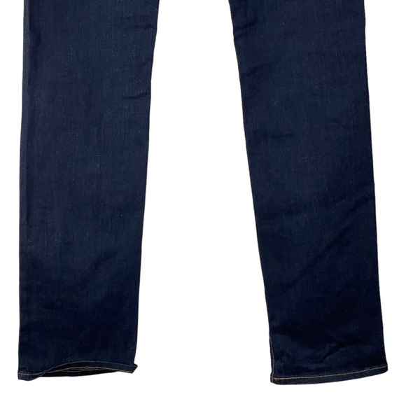 LEVI'S SLIMMING STRAIGHT HIGH RISE CUSTOMIZED HARRY POTTER PATCH DARK DENIM JEAN - Picture 9 of 15